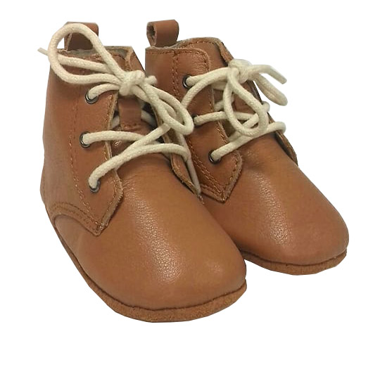 Tan Leather Baby Boots