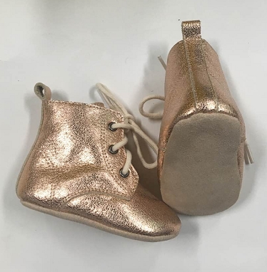 Rose Gold Baby Boots